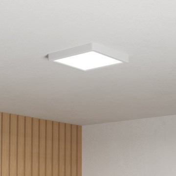 Eglo - LED badrumstaklampa LED/10,5W/230V 2700/4000/6500K 22x22 cm IP44 vit