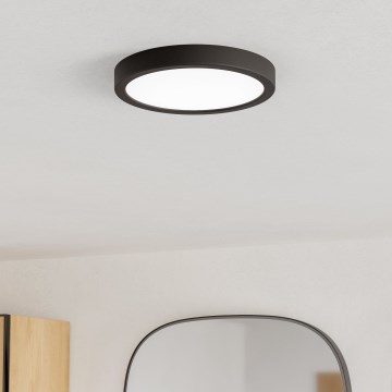 Eglo - LED badrumstaklampa LED/11,5W/230V 2700/4000/6500K Ø 21,1 cm IP44 svart