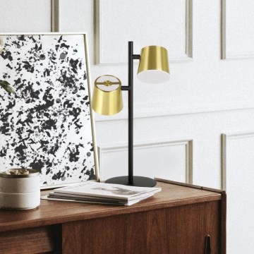 Eglo - LED bordslampa 2xGU10/4,6W/230V 3000K guld