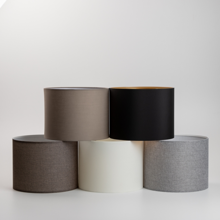 Eglo - LED-bordslampa TUNJA 1xE27/60W/230V 38,5 cm mattkrom/taupe