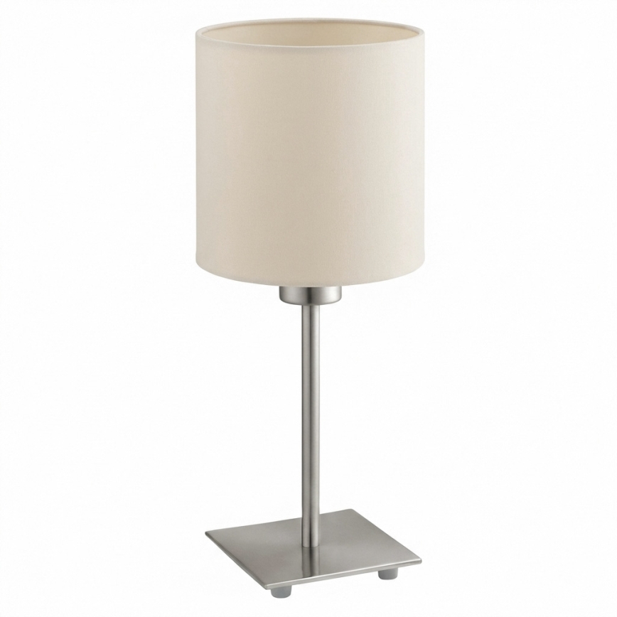 Eglo - LED bordslampa TUNJA 1xE27/60W/230V krämfärgad