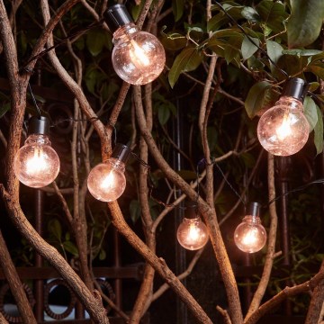 Eglo - LED Dekorativ utomhusslinga 16xLED/0,064W/24V IP44 svart