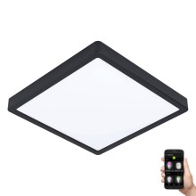 Eglo - LED Dimbar badrumslampa LED/19,5W/230V 2700-6500K IP44 svart