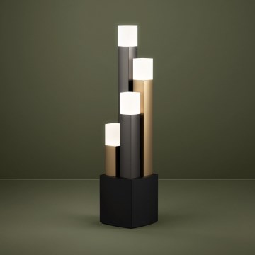 Eglo - LED Dimbar bordslampa 4xLED/3,7W/230V 3000K antracit/guld