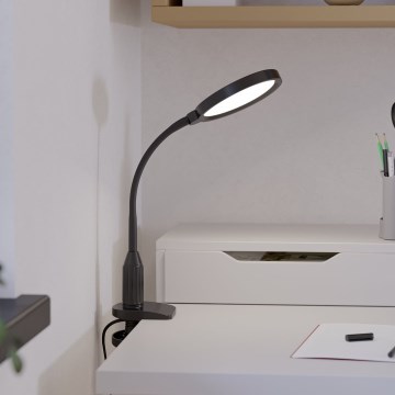 Eglo - LED-dimbar flexibel klämlampa LED/5,5W/230V 2700/4000/6500K svart