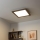 Eglo - LED dimbar infälld panel POZZALLO WOOD LED/21W/230V 2700-6500K 49,5x49,5 cm mörkbrun + fjärrkontroll