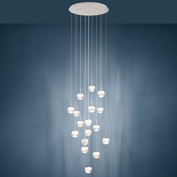 Eglo - LED Dimbar ljuskrona med snöre 17xLED/5W/230V