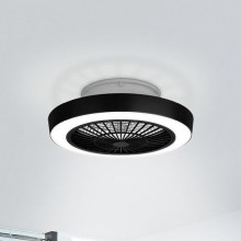 Eglo - LED Dimbar takfläkt LED/37,8W/230V svart + fjärrkontroll