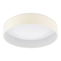 Eglo - LED Dimbar taklampa 1xLED/18W/230V beige