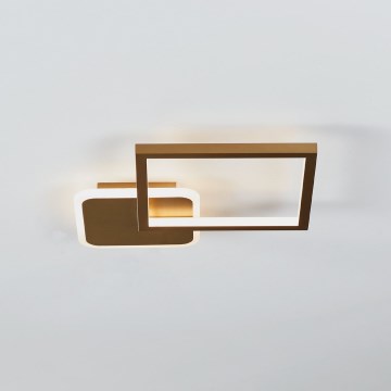 Eglo - LED dimbar taklampa LED/15W/230V guld + fjärrkontroll