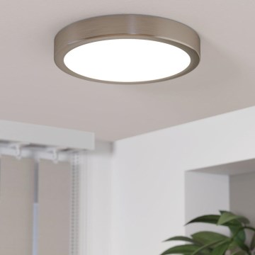 Eglo - LED dimbar taklampa LED/17W/230V matt krom
