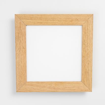 Eglo - LED Dimbart Takmonterat Panel SALOBRENA 2 WOOD LED/16W/230V 4000K 34x34 cm brun