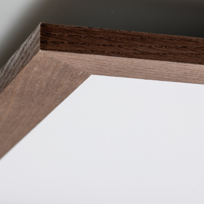 Eglo - LED dimbar infälld panel SALOBRENA-CL WOOD LED/31W/230V 2700-6500K 64x64 cm mörkbrun