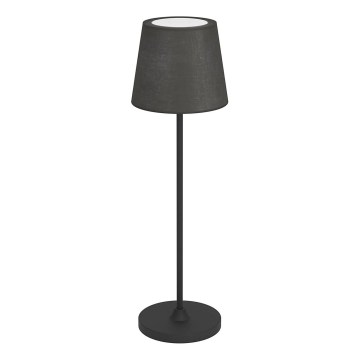 Eglo - LED-dimbar touchstyrd uppladdningsbar bordslampa LED/3,8W/5V 2400/3000/4000K 2000 mAh svart