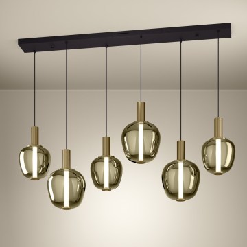 Eglo - LED-dimmbar ljuskrona 3xLED/5W/230V + 3xLED/6,5W + 6xLED/1,6W 2200-6500K guldfärgad