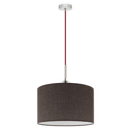 Eglo - LED Hänglampa med sladd TUNJA 1xE27/60W/230V brun