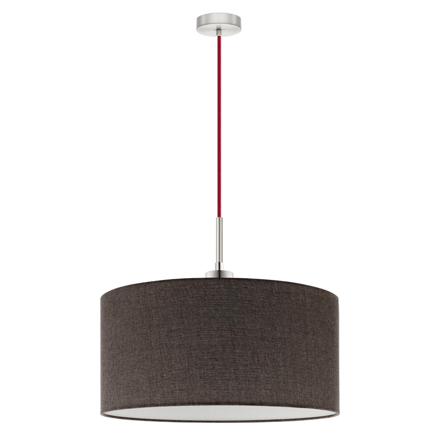 Eglo - LED-hänglampa på kabel TUNJA 1xE27/60W/230V brun
