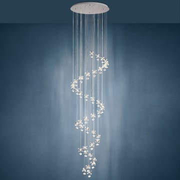 Eglo - LED Kristal dimbar ljuskrona med snöre 40xLED/1,8W/230V