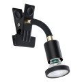 Eglo - LED-lampa med klämma 1xGU10/4,5W/230V svart