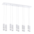 Eglo - LED Ljuskrona med snöre 10xGU10/5W/230V vit