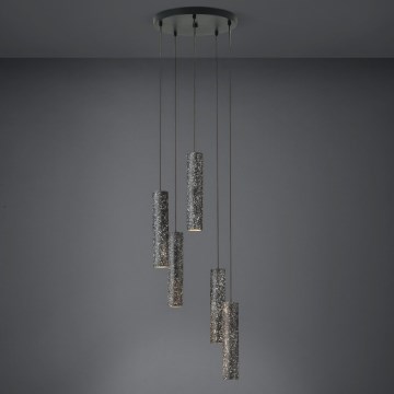 Eglo - LED Ljuskrona med snöre 5xGU10/4,5W/230V