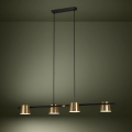 Eglo - LED ljuskrona med textilsladd 4xGU10/4,6W/230V 3000K guld