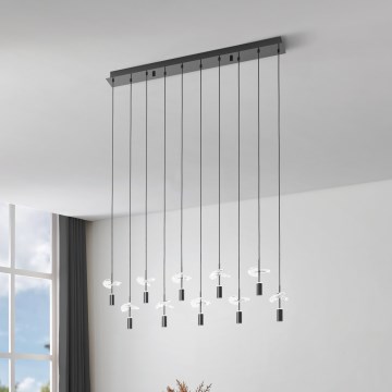 Eglo - LED-ljuskrona på vajer 10xLED/2,6W/230V 2200/3000/4000K blank krom