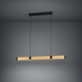 Eglo - LED ljusreglerad ljuskrona på textilsladd LED/28,8W/230V 3000K svart/brun