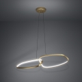 Eglo - LED ljusreglerad ljuskrona på textilsladd LED/37,5W/230V 3000K guld