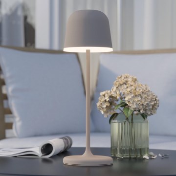 Eglo - LED Ljusreglerad utomhus uppladdningsbar lampa LED/2,2W/5V 1800 mAh beige IP54