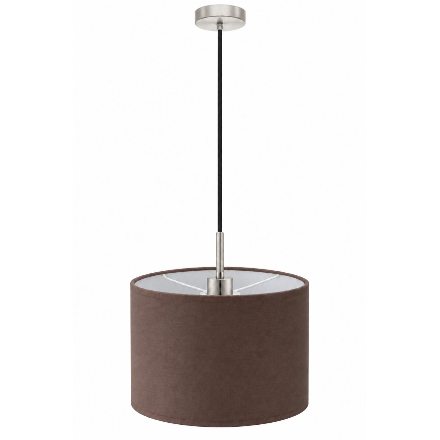 Eglo - LED-pendel med sladd TUNJA 1xE27/60W/230V Ø 20 cm brun/svart