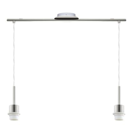 Eglo - LED-pendel med sladd TUNJA 2xE27/60W/230V taupe