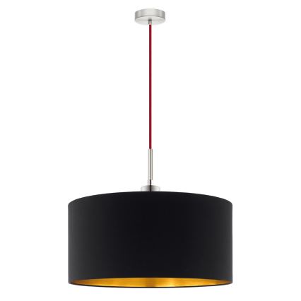 Eglo - LED-pendel med vajer TUNJA 1xE27/60W/230V svart