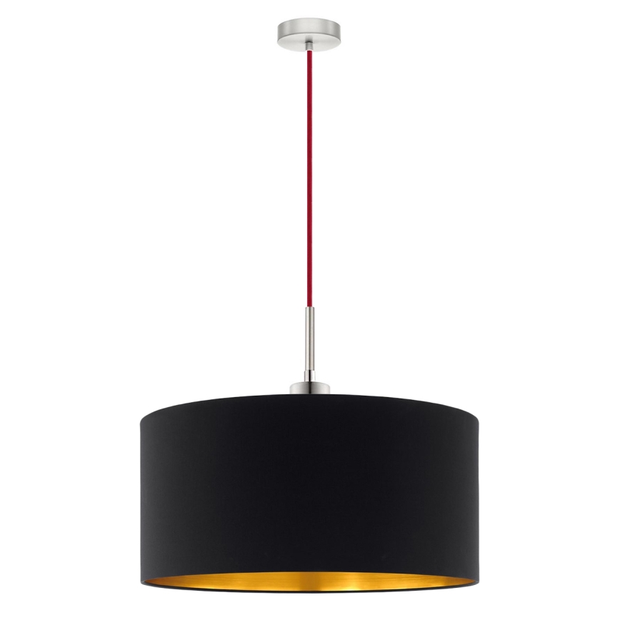 Eglo - LED-pendel med vajer TUNJA 1xE27/60W/230V svart