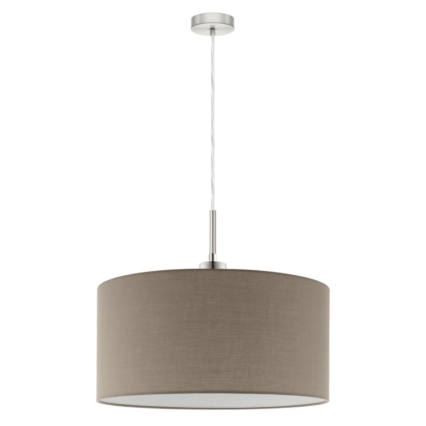 Eglo - LED-pendel med vajer TUNJA 1xE27/60W/230V taupe