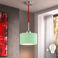 Eglo - LED-pendel på kabel TUNJA 1xE27/60W/230V Ø 20 cm grön/röd
