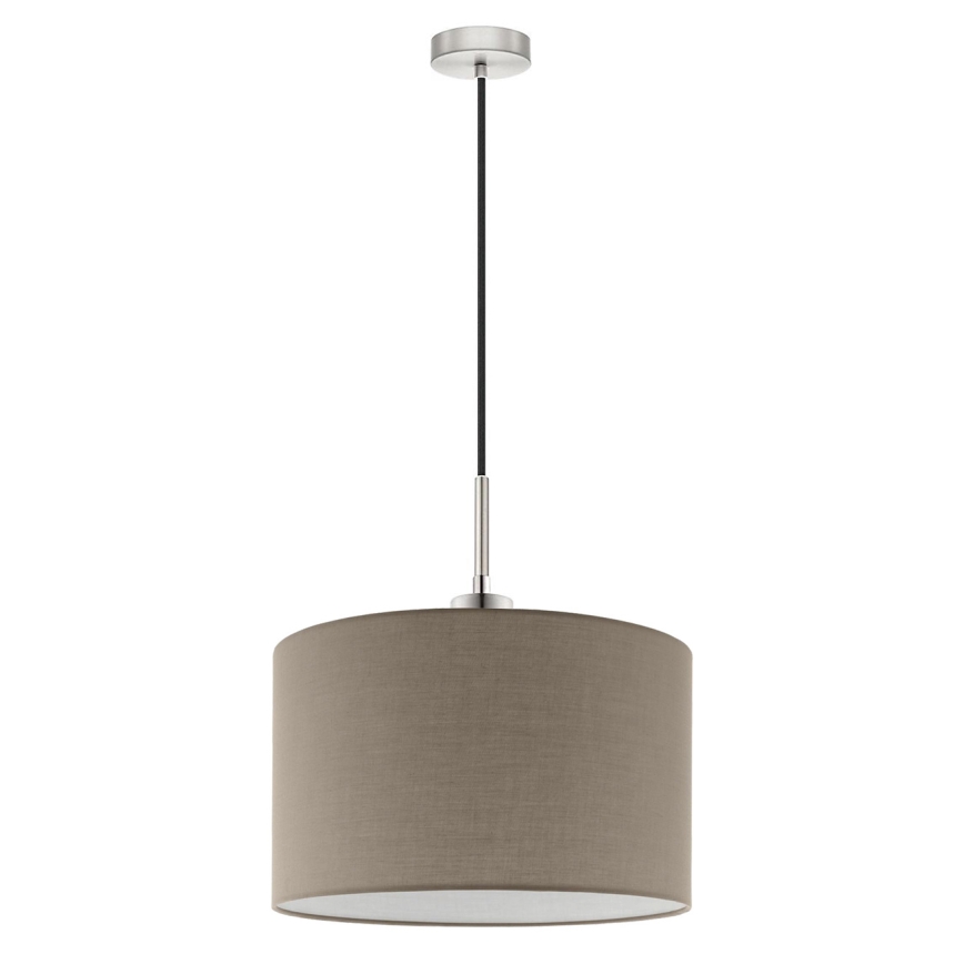 Eglo - LED-pendel på vajer TUNJA 1xE27/60W/230V taupe