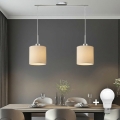 Eglo - LED-pendel på vajer TUNJA 2xE27/60W/230V krämvit