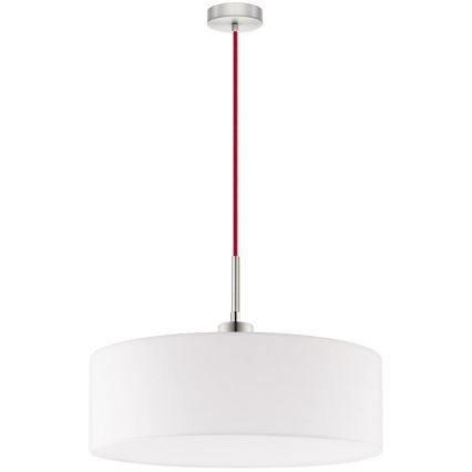 Eglo - LED-pendel TUNJA, kabelupphängd, 1xE27/60W/230V, vit