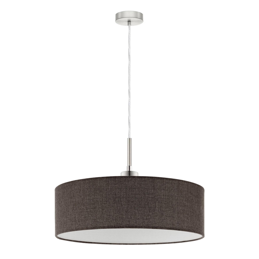 Eglo - LED-pendellampa med kabel TUNJA 1xE27/60W/230V brun