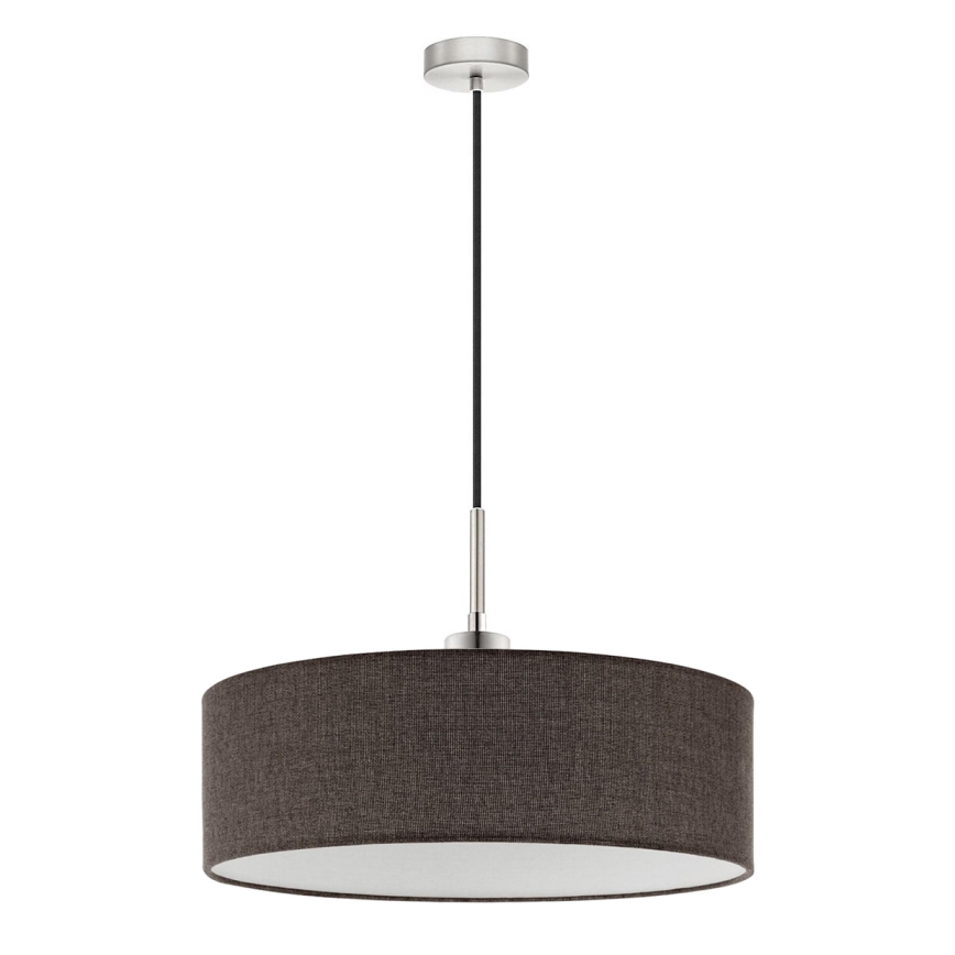 Eglo - LED Pendellampa med sladd TUNJA 1xE27/60W/230V brun