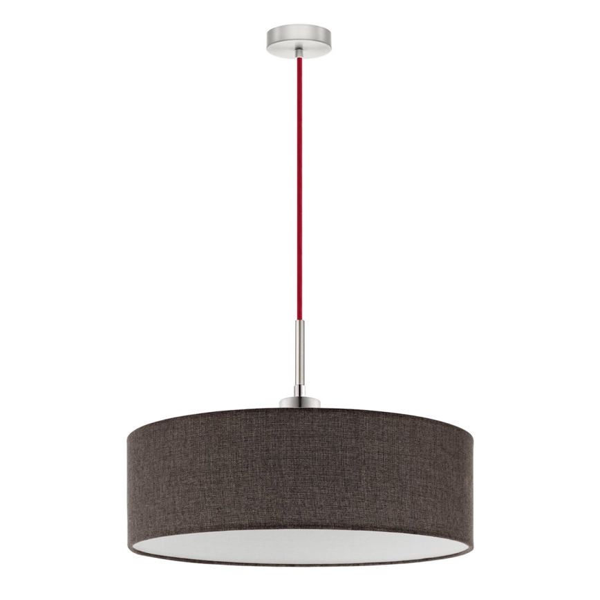 Eglo - LED pendellampa på vajer TUNJA 1xE27/60W/230V brun