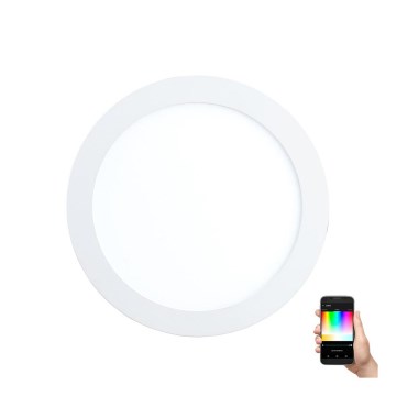 Eglo - LED RGB dimbar infälld taklampa FUEVA-C LED/10,5W/230V Ø 17 cm