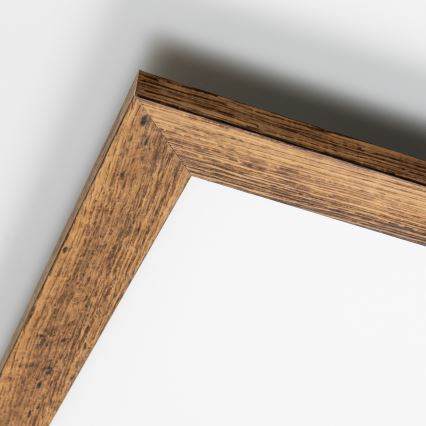 Eglo - LED RGB Dimbar infälld panel SALOBRENA-C WOOD LED/24W/230V 2700-6500K 49,5x49,5 cm brun + fjärrkontroll