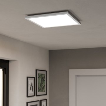 Eglo - LED RGBW Dimbar badrumstaklampa LED/17,6W/230V 2700-6500K 39x39 cm IP44 vit ZigBee