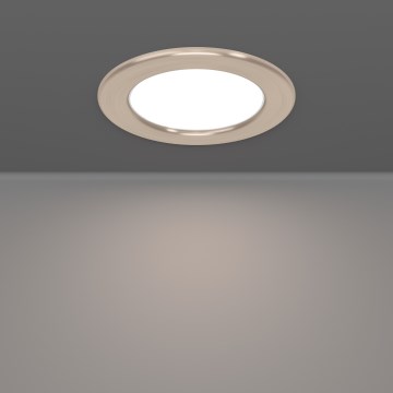 Eglo - LED RGBW dimbar infälld badrumsarmatur LED/5W/230V 2700-6500K Ø 12 cm IP44 matt krom