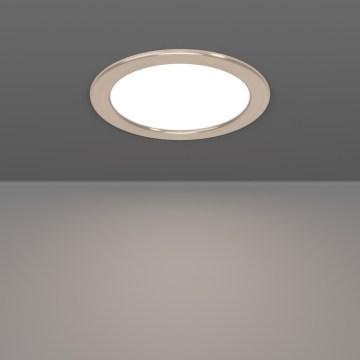 Eglo - LED RGBW dimbar infälld badrumsarmatur LED/9,5W/230V 2700-6500K Ø 16,8 cm IP44 matt krom