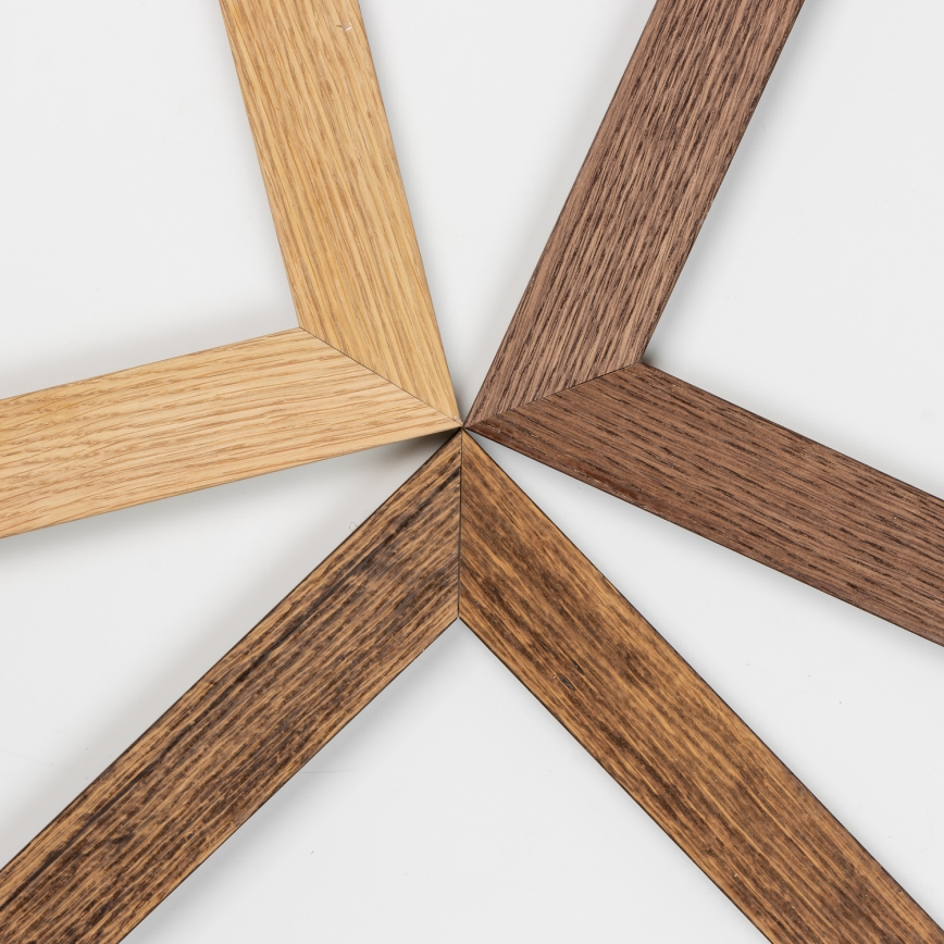 Eglo - LED RGBW dimbar panel SALOBRENA-C WOOD LED/31W/230V 2700-6500K 34x124 cm brun + fjärrkontroll