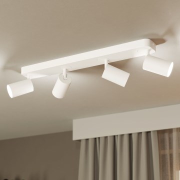 Eglo -LED RGBW Dimbar spotlight  4xGU10/4,9W/230V vit