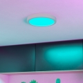 Eglo - LED RGBW Dimbar takarmatur för badrum LED/11,2W/230V 2700-6500K Ø 21,1 cm IP44 vit